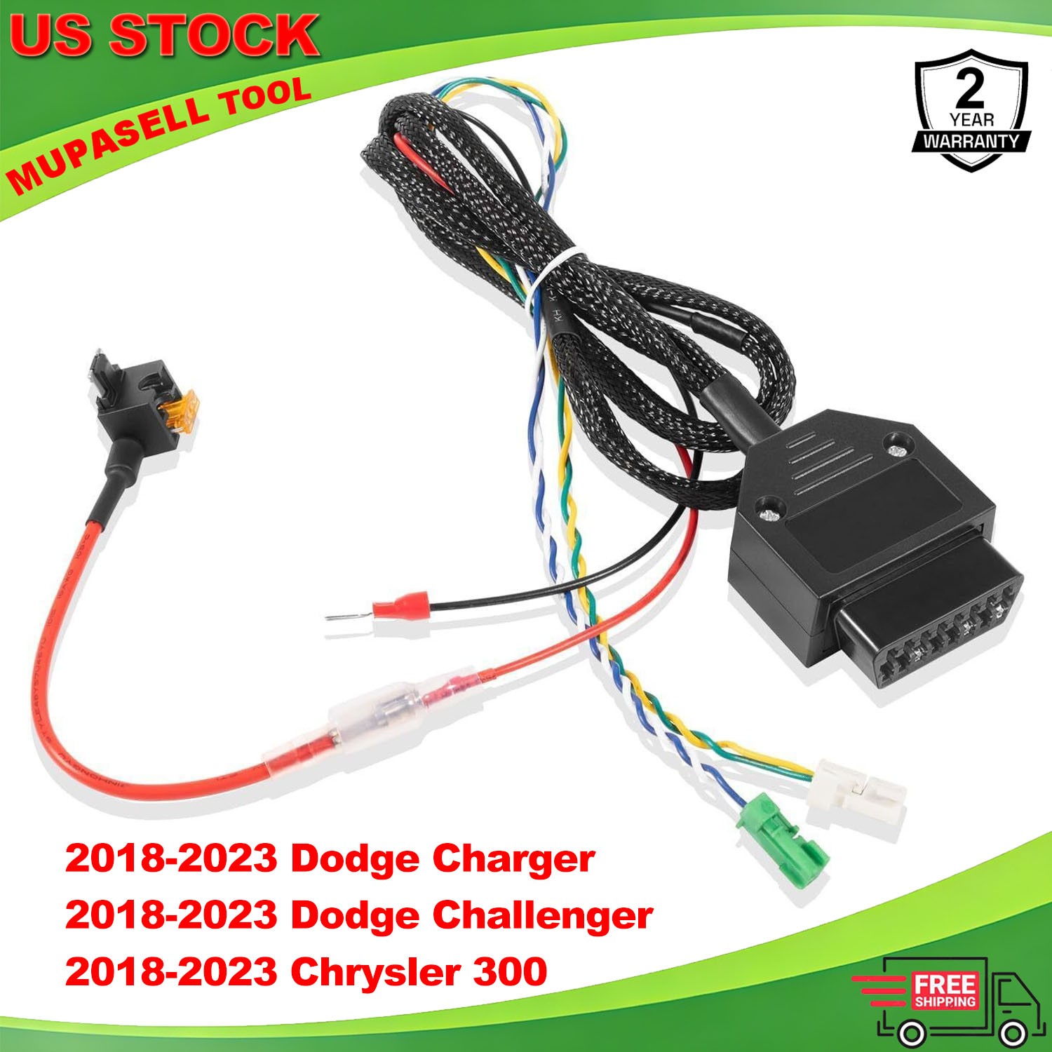 Trunk-Mount Security Bypass Cable Kit for Dodge Charger Chrysler 300 2011-2024