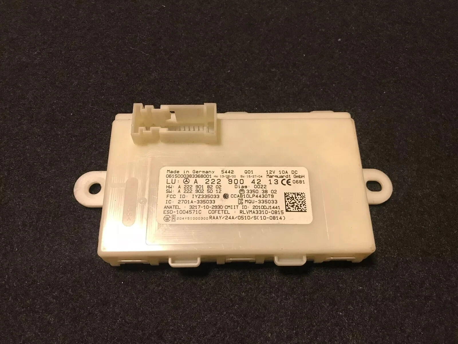 MERCEDES-BENZ GLC X253 C W205 KEYLESS ANTI THEFT CONTROL MODULE A2229004213 OEM