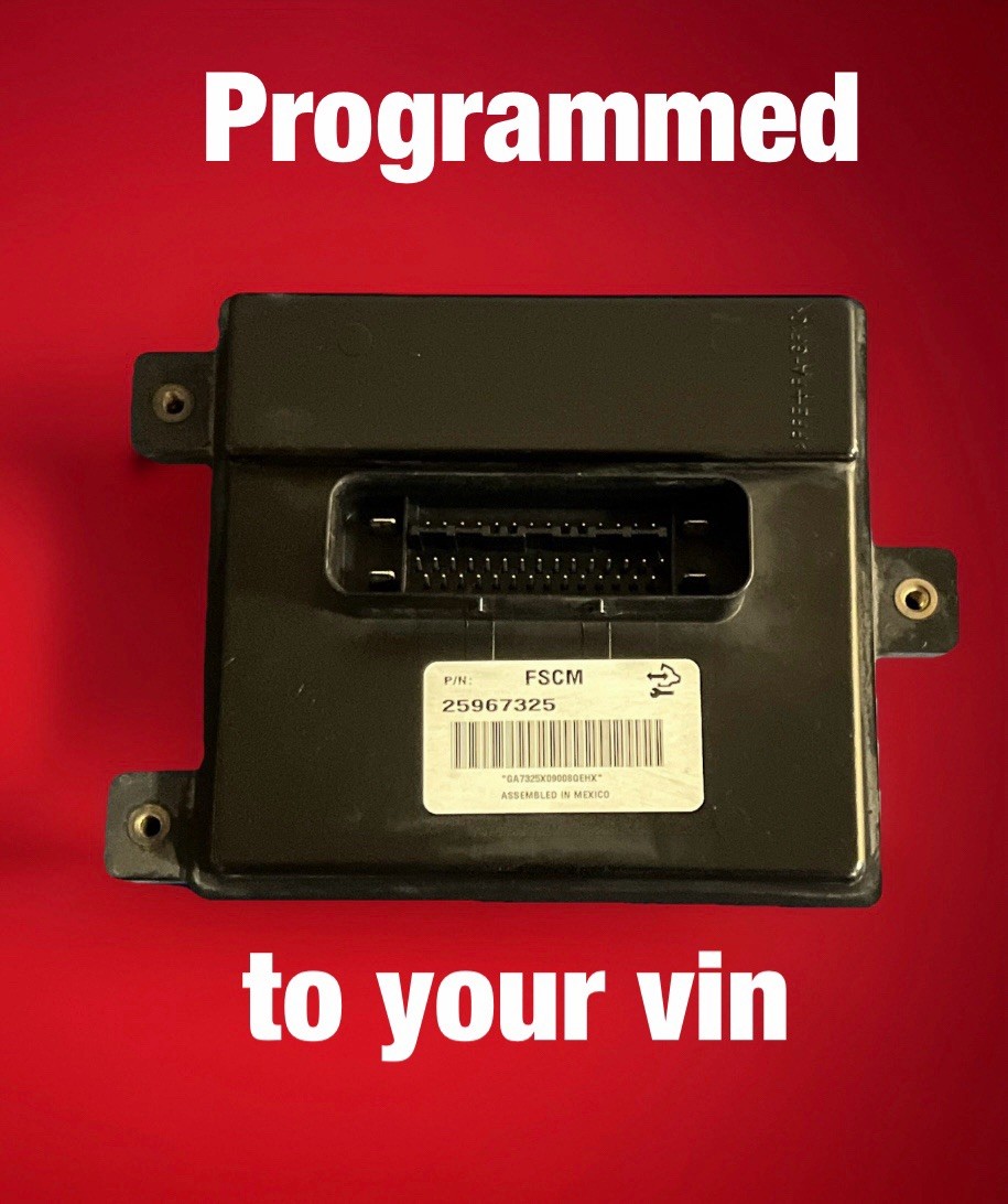 08 –09 Suburban Fuel Pump Control Module 25967325 Program To VIN FPCM FSCM