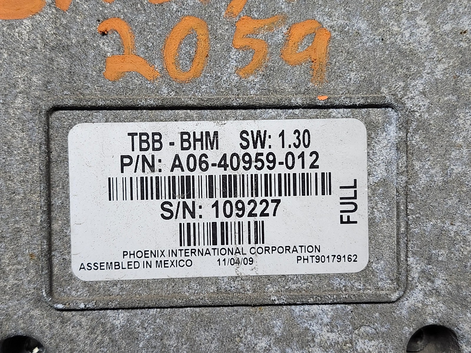 11 B2 Freightliner ECC Electronic Chassis Control Module A06-40959-012 TBB-BHM