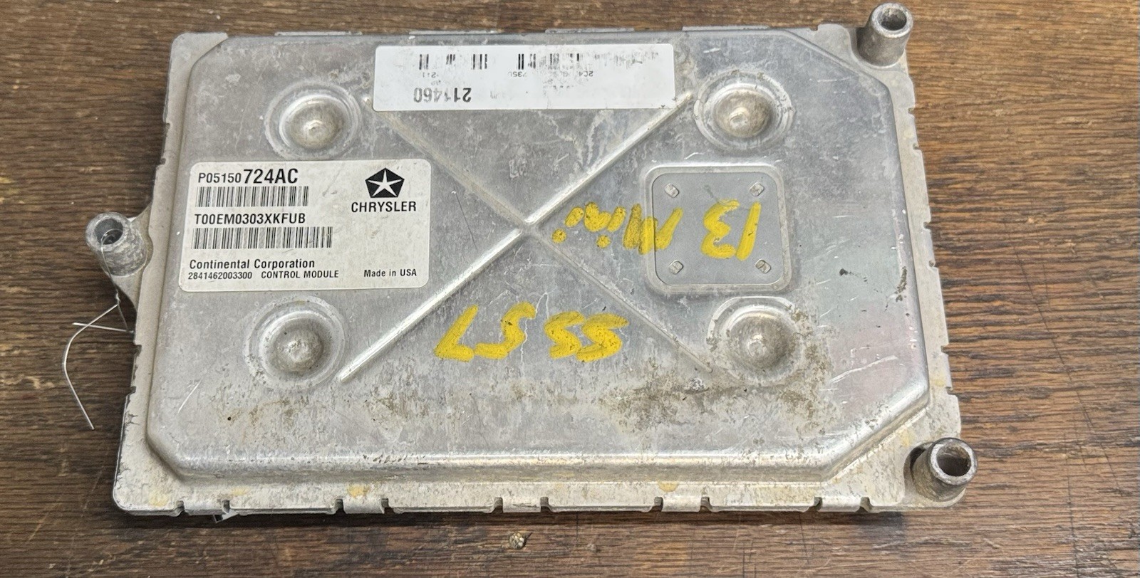 2013 DODGE CARAVAN 3.6L ENGINE CONTROL MODULE – ECM 05150724AC