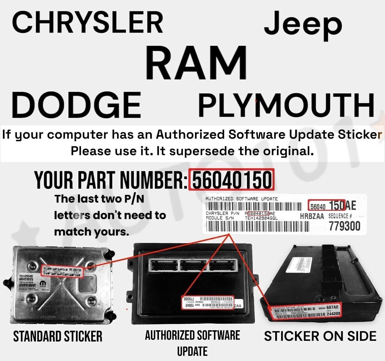 VIN Programmed 2002 Ram 5.9L AT Engine Computer P56028410 PLUG&PLAY