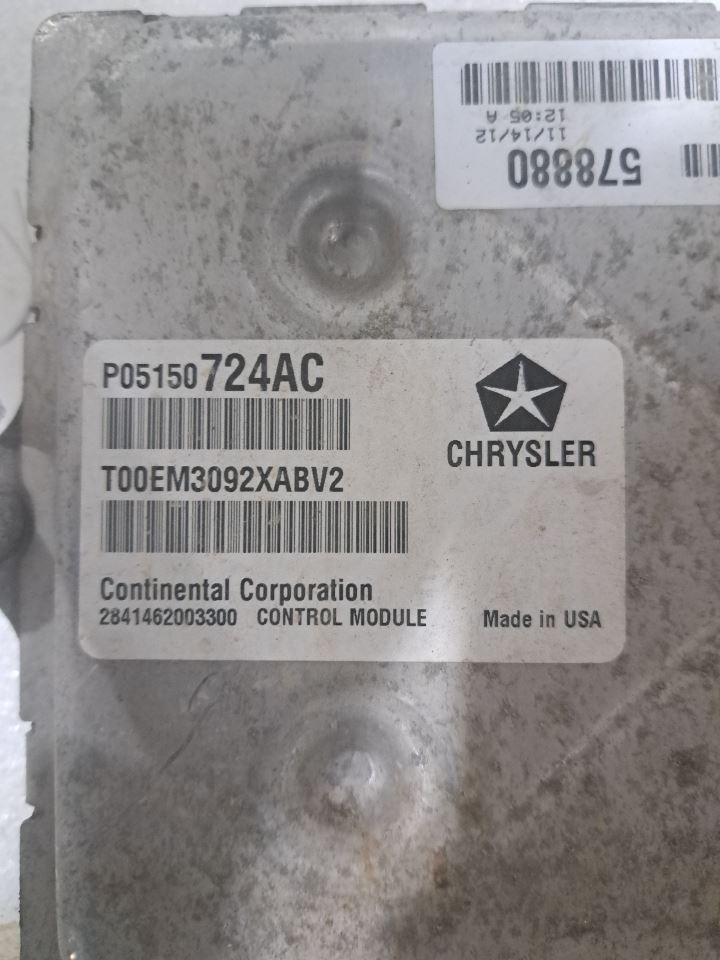 2013 Caravan Engine Computer/Module Ecu/Ecm/Pcm Sku#4311468