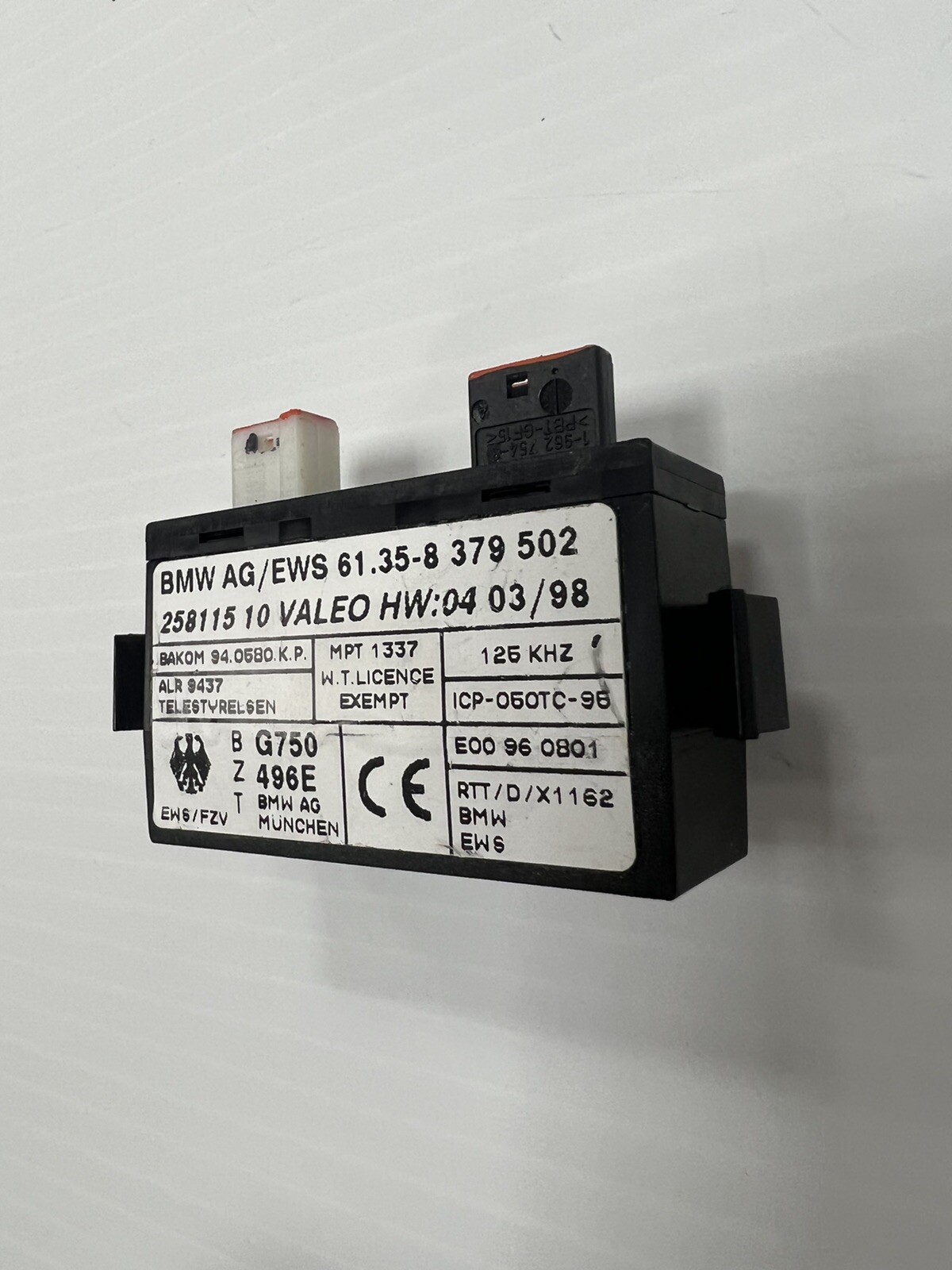 🚘 BMW E36 E34 E39 E38 E31 3 5 7 8 Z3 TRANSMITTER RECEIVER AG EWS MODULE 8379502