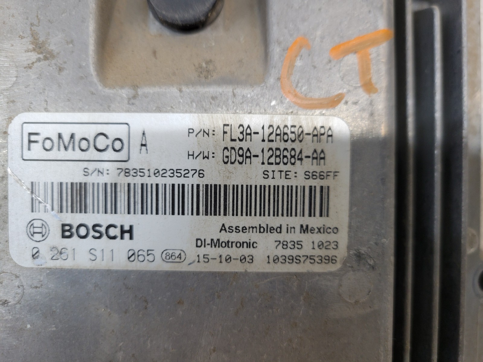 2015-2017 Ford F150 2.7L Turbo Engine Control Module ECM PCM OEM FL3A-12A650-APA