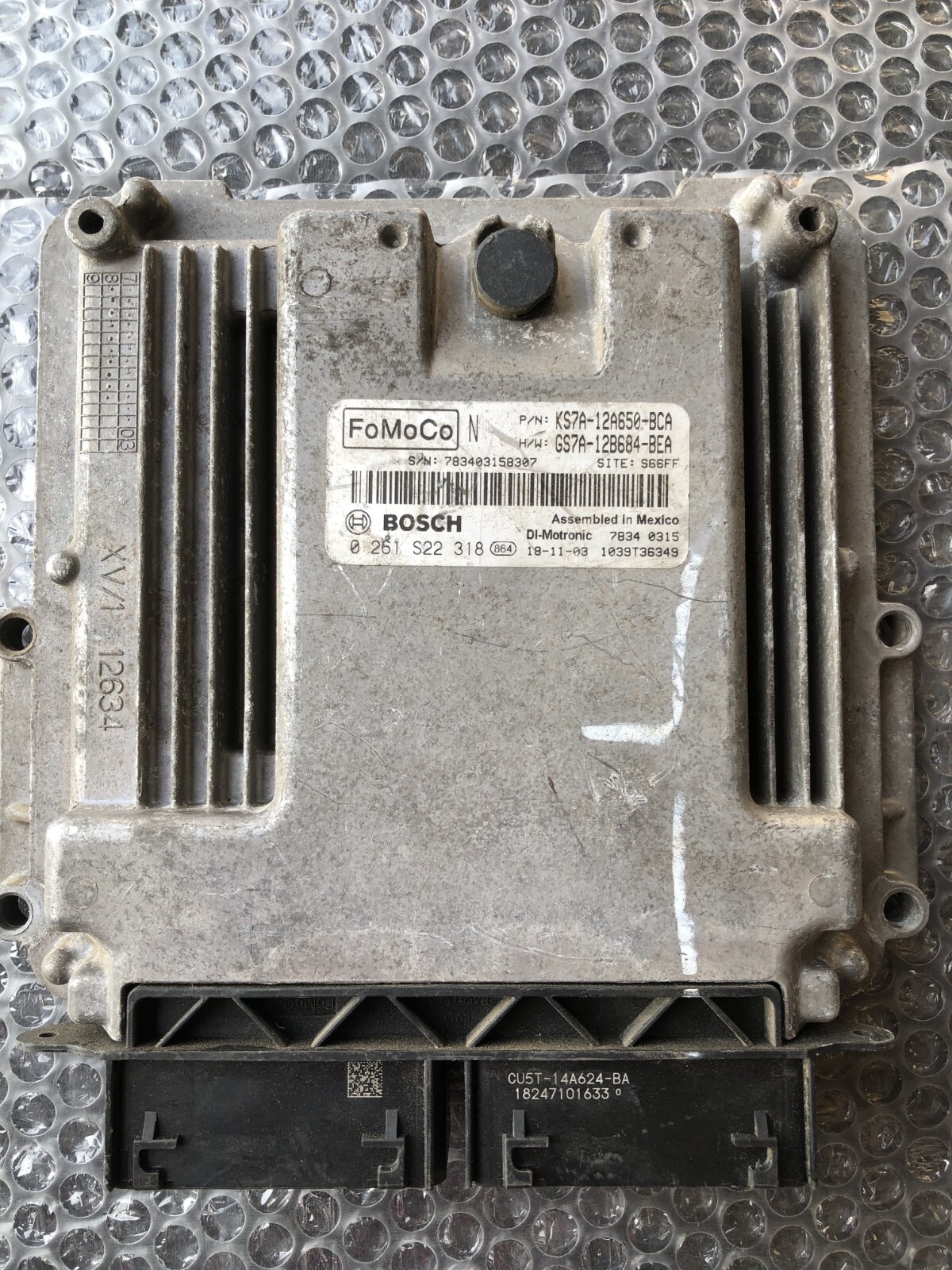 2017 2019 Ford Fusion Computer Brain Engine Control ECU ECM EBX KS7A12A650BCA