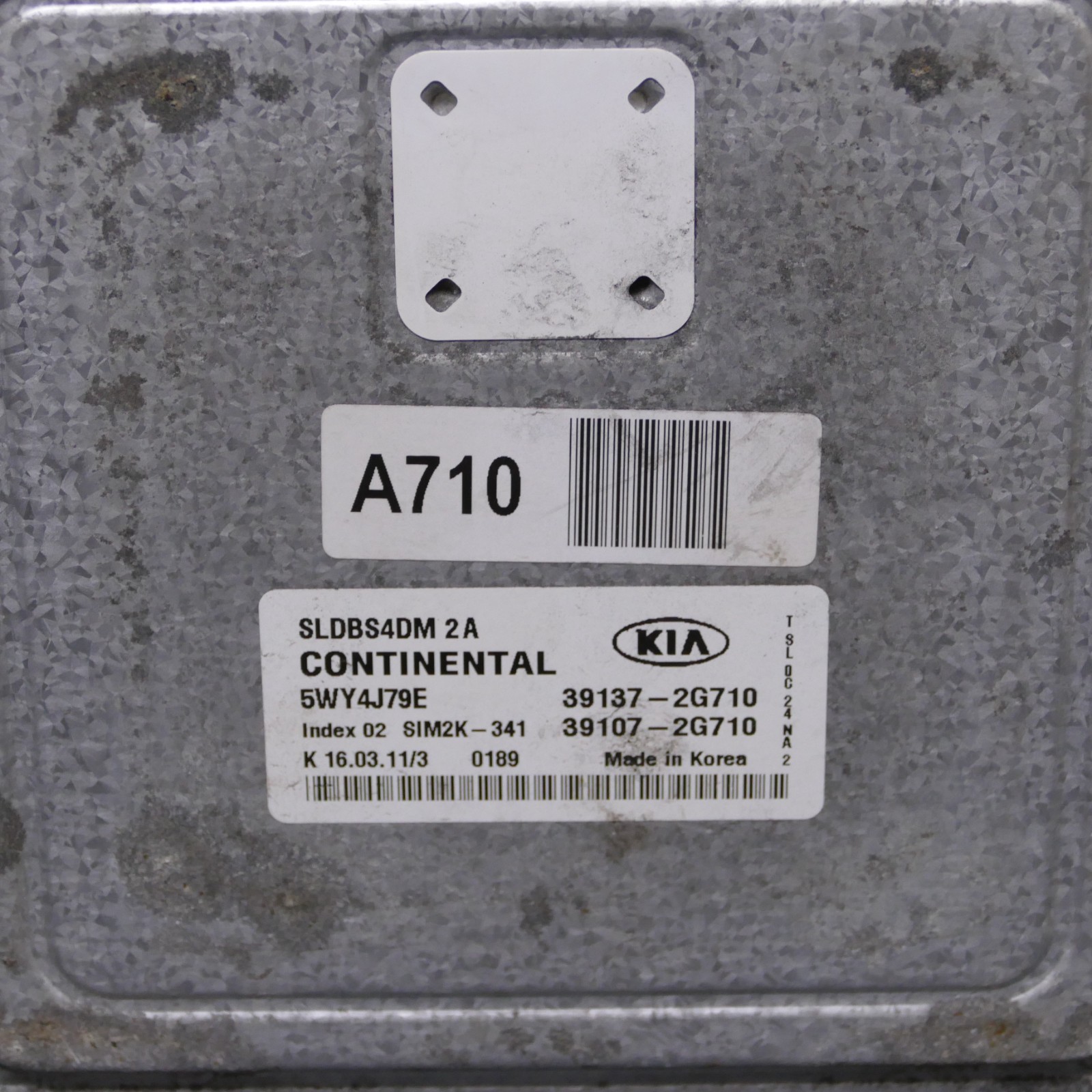 2010-2013 Sportage 2.4 Auto Engine Control Computer Module 39137-2G710 ECM 79394