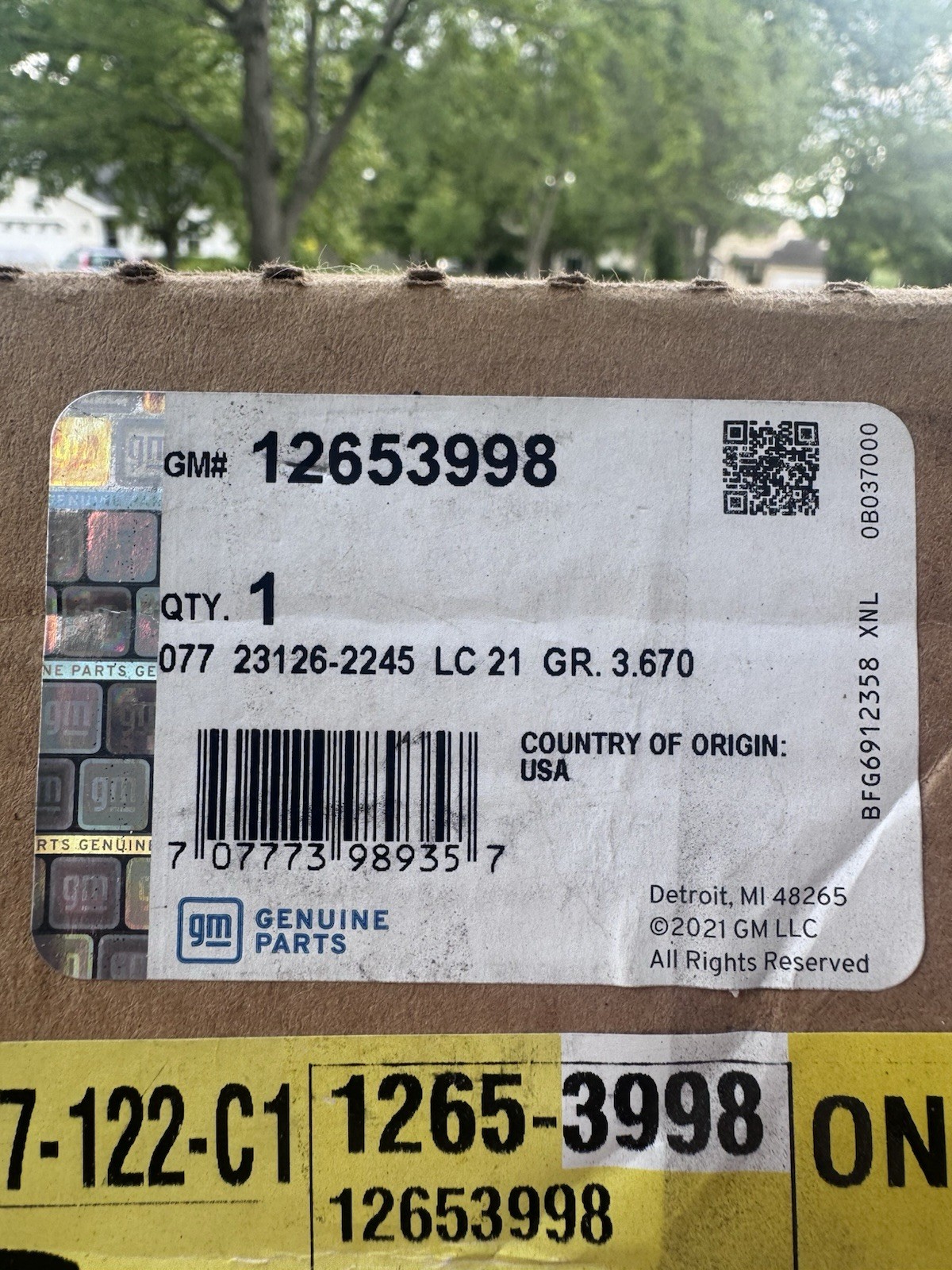 Engine Control Module GM Part #12653998 Brand New Open Box!!!!!