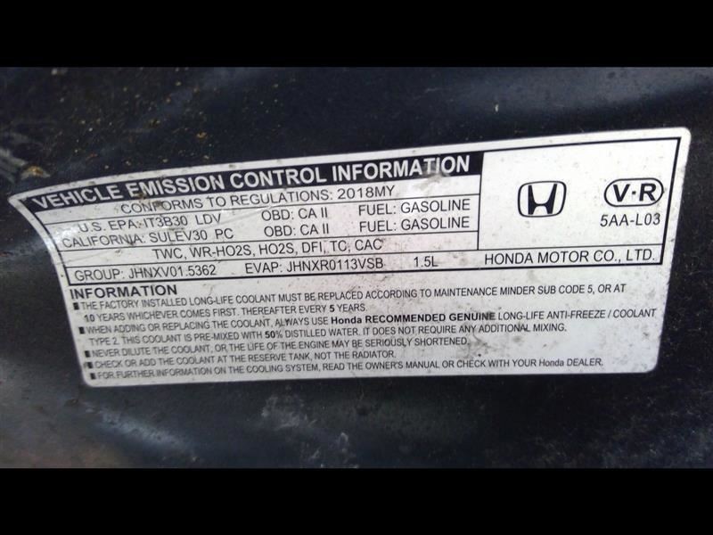 Engine ECM Electronic Control Module 1.5L Turbo Automatic Fits 18 CIVIC 369724