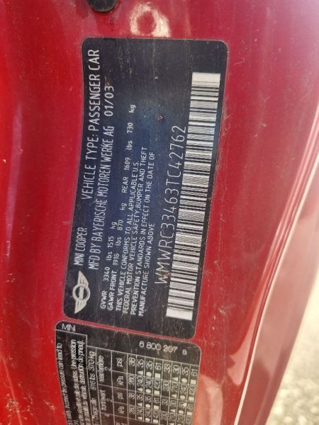 Chassis ECM Theft-locking Immobilizer Control Fits 02-03 MINI COOPER 1544999