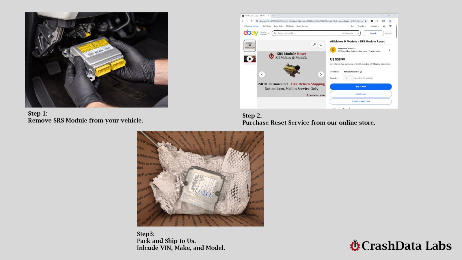 Honda SRS Module Reset Service