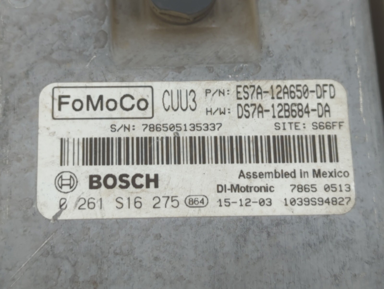 2014-2016 Ford Fusion Engine Computer Ecu Pcm Ecm Pcu Oem R1VE1
