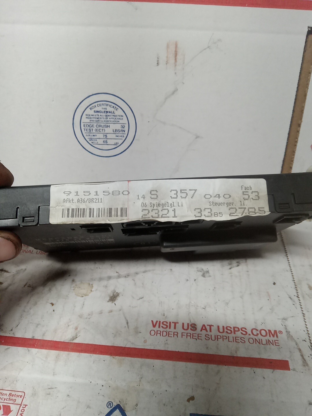 03-09 Mercedes W211 E320 E350 E500 E55 AMG Left Front Door Control Module OEM