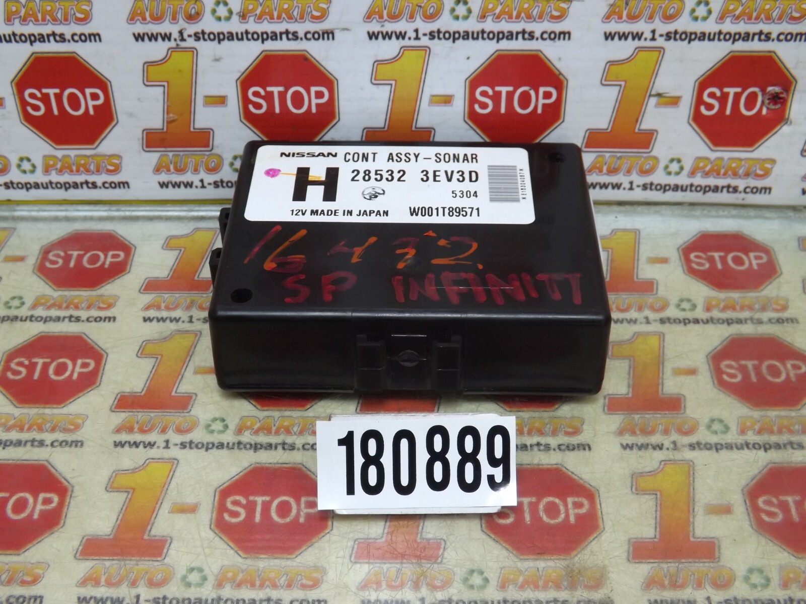 2014-2017 INFINITI QX70 SONAR DRIVER ASSIST CONTROL MODULE 28532-3EV3D OEM