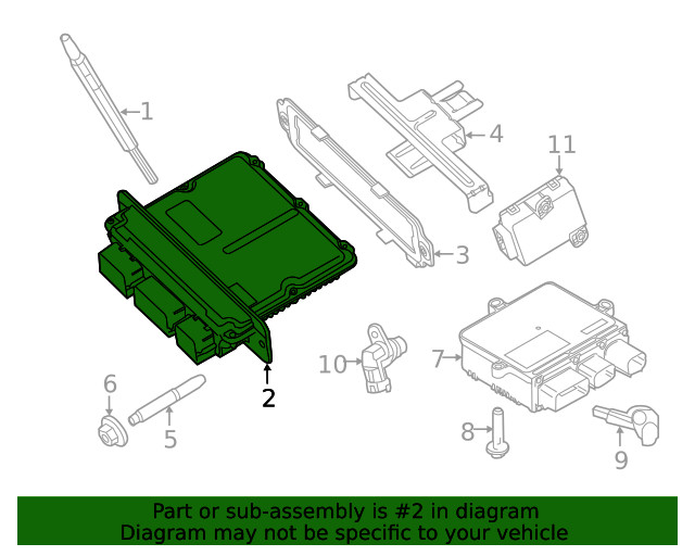 Genuine Ford Engine Control Module (ECM) EC3Z-12A650-EE