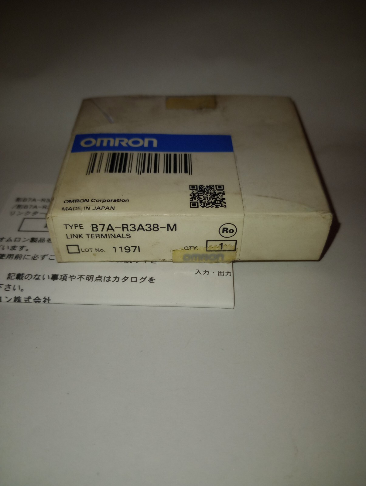 NEW GENUINE OMRON TYPE B7A-R3A38-M LINK TERMINALS MADE IN JAPAN USA STOCK