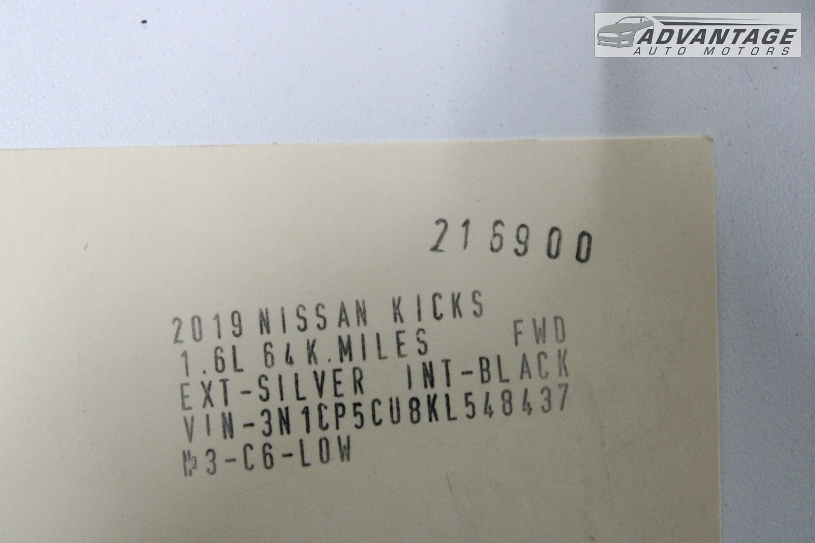 2018-2019 NISSAN KICKS BCM BODY COMPUTER CONTROL MODULE UNIT 284B15RL0A OEM