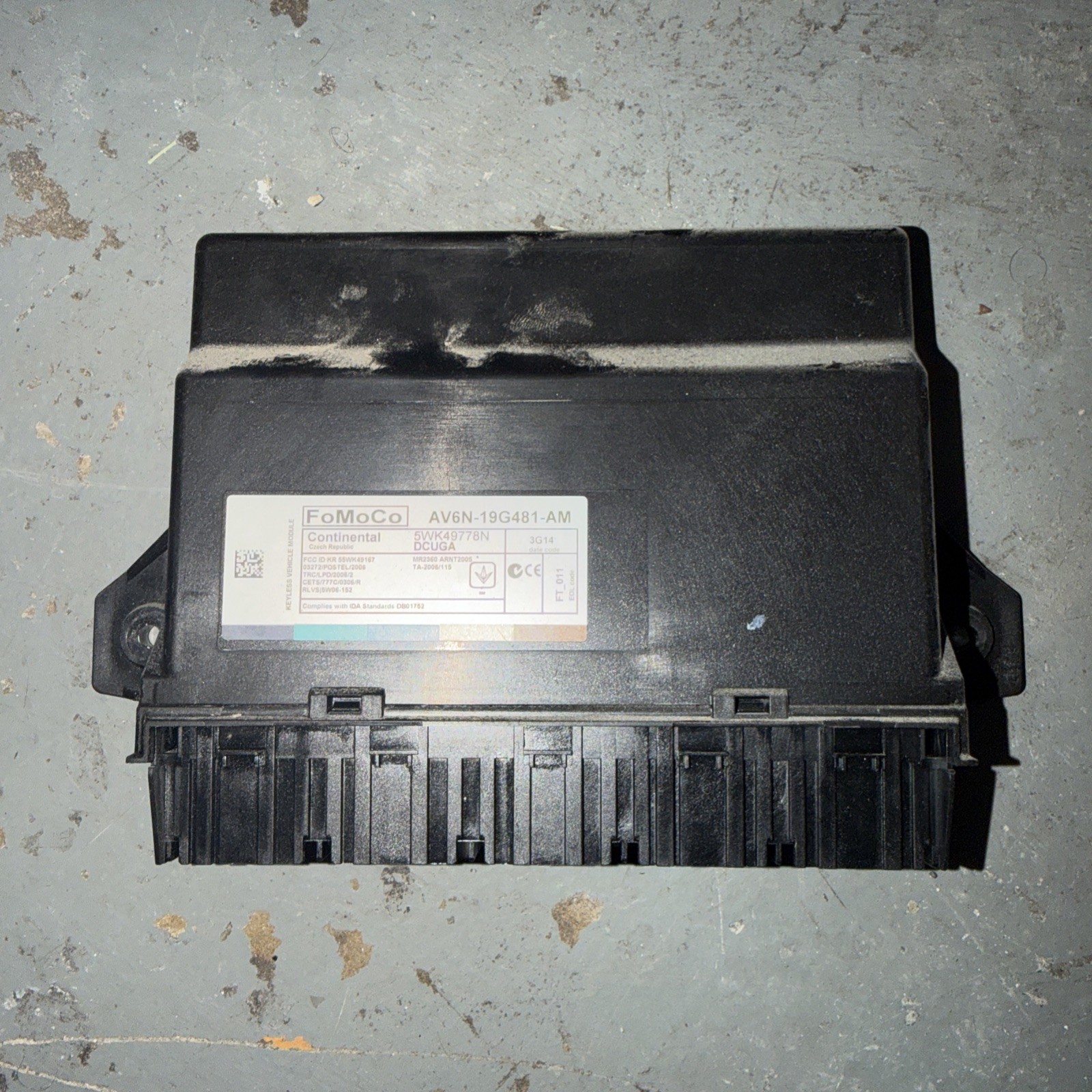 av6n19g481am Fomoco Continental Keyless Vehicle Module