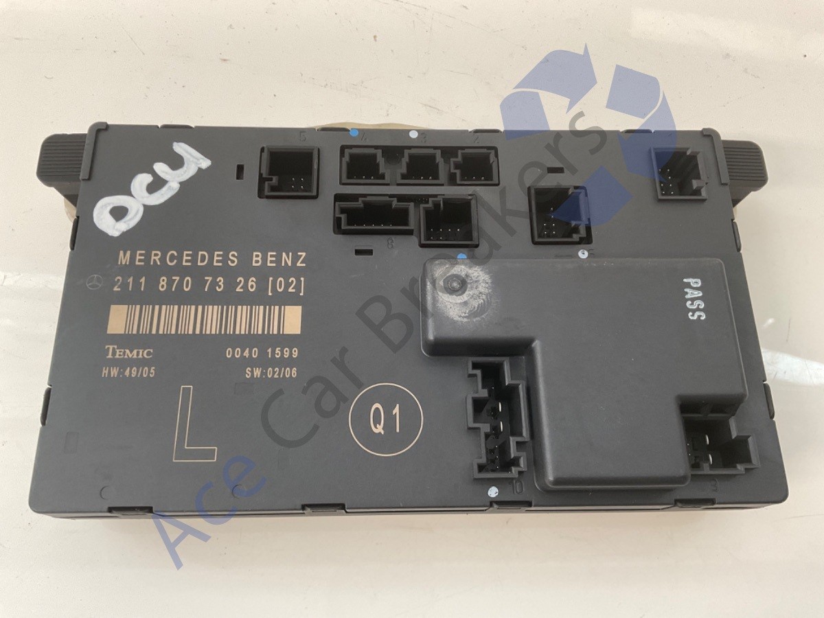 Mercedes E Class W211 Facelift 06-09 Passenger Door Control Unit 2118707326