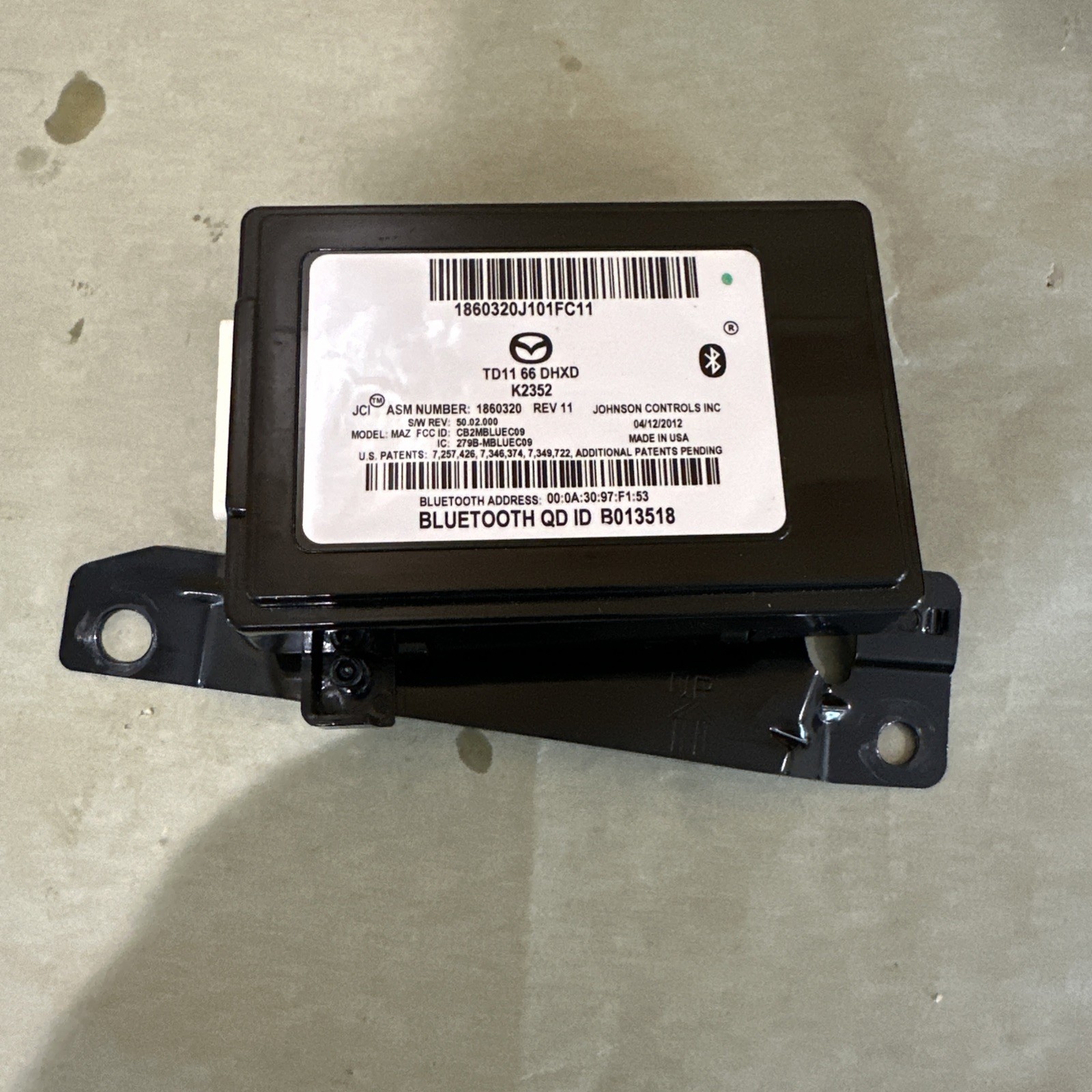 2009 2010 2011 2012 2013 2014 2015 Mazda CX-9 Bluetooth Module Control OEM