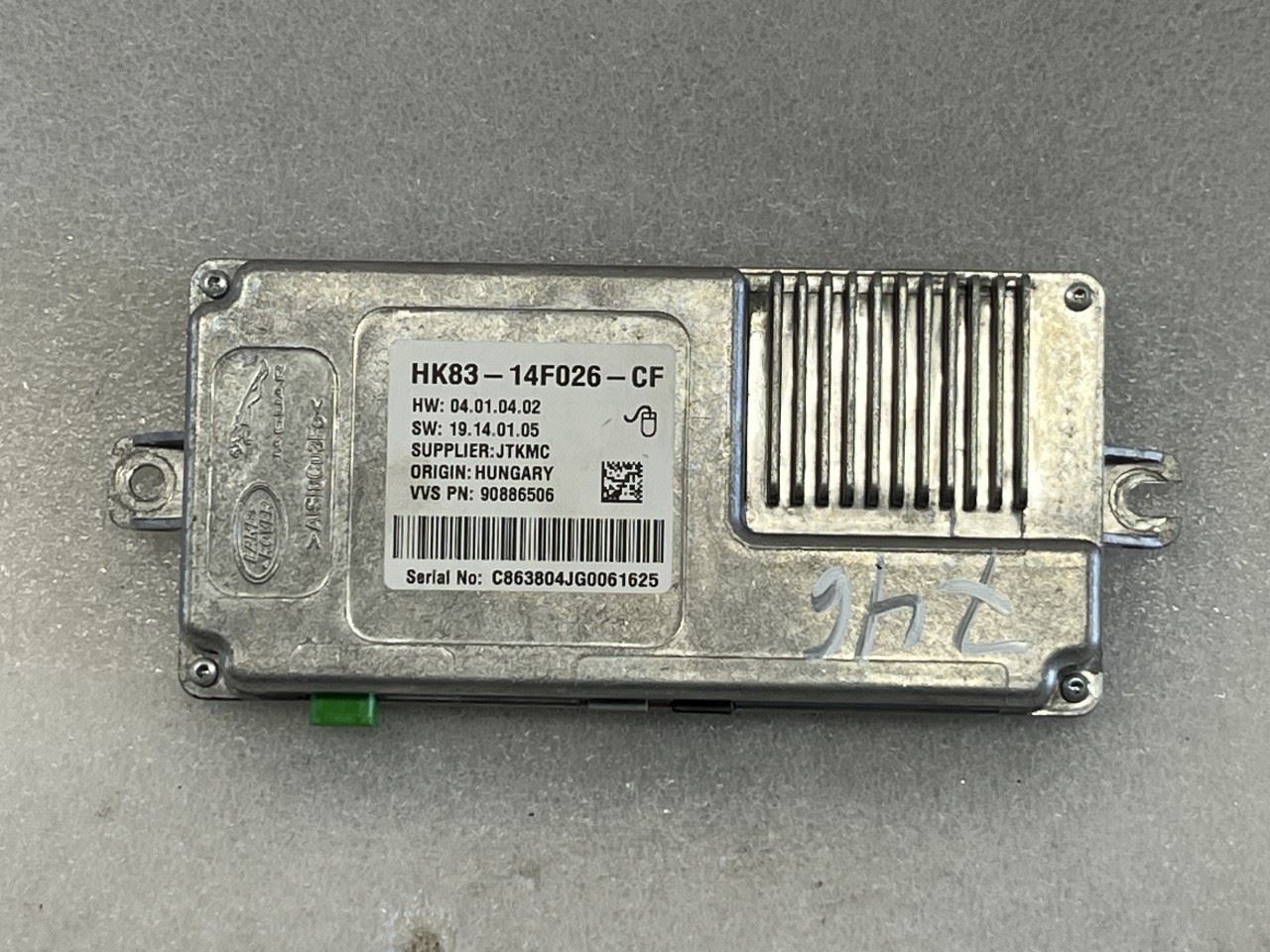 2016 2017 JAGUAR XF XE XFR CAMERA CONTROL MODULE HK83-14F026-CF