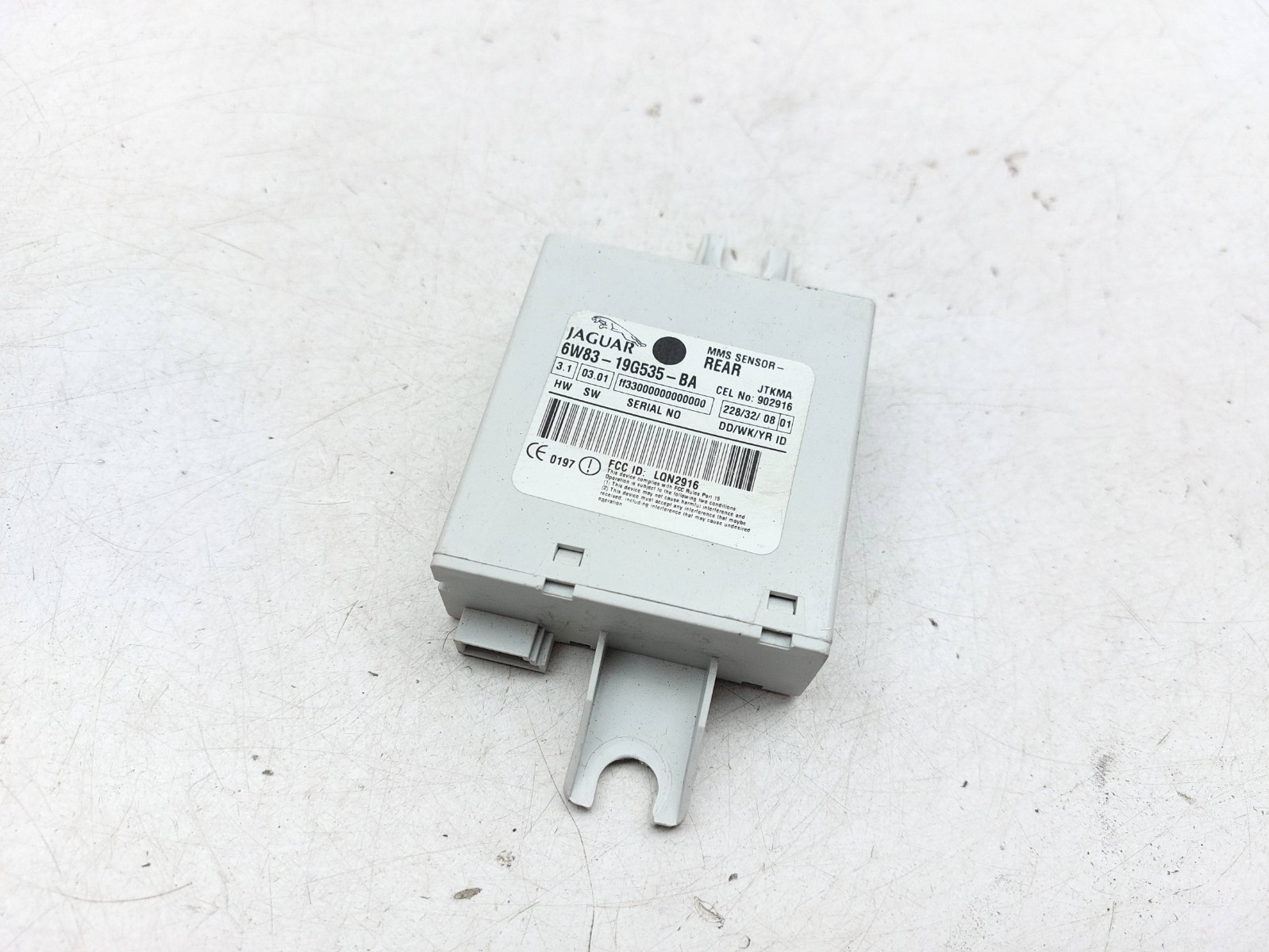 JAGUAR XK X150 2008 REAR MMS SENSOR CONTROL MODULE ECU UNIT 6W83-19G535-BA