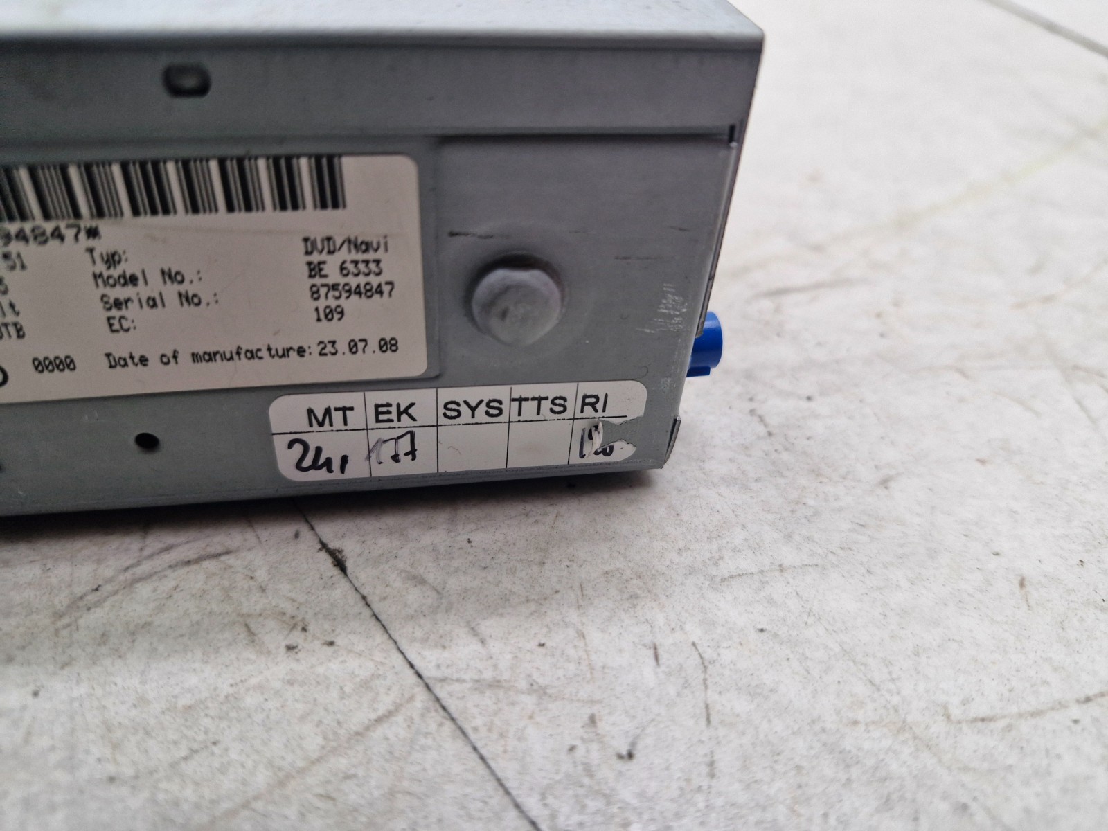Audi A5 8T B8 SAT NAV DVD Reader Player Unit 4E0919887M