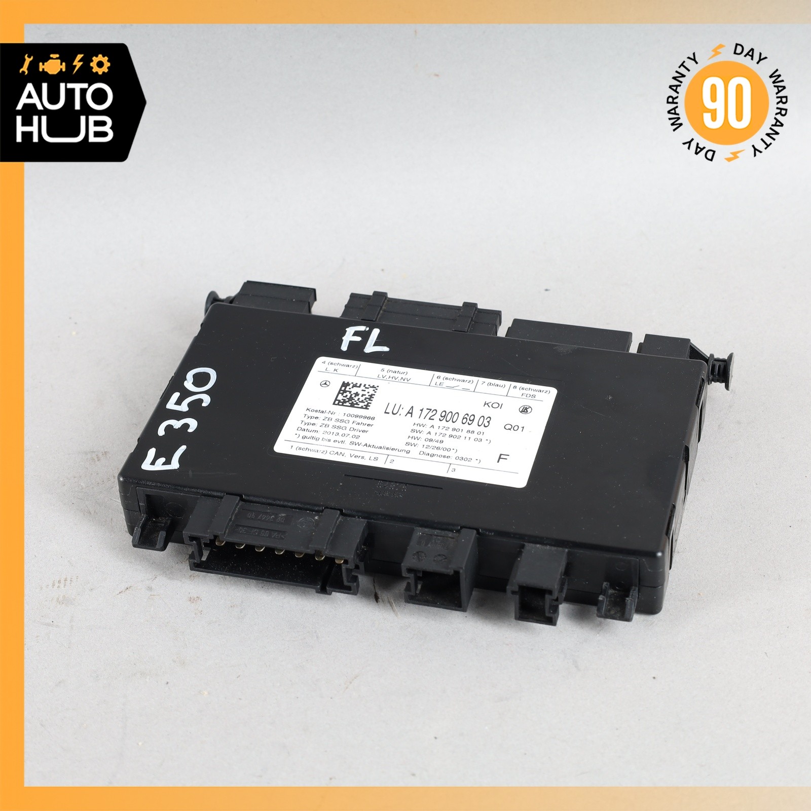 08-18 Mercedes W207 E350 CLS63 SLK250 Seat Control Module Front Left Side OEM