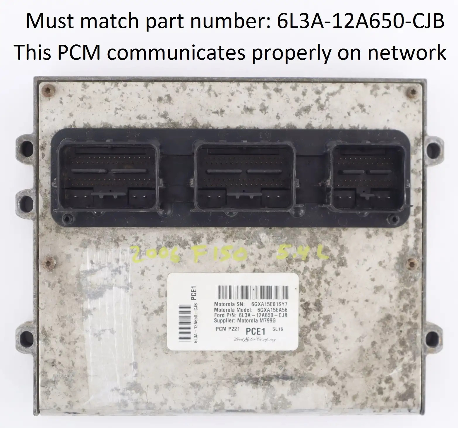 2006 Ford F-150 Mark LT 5.4L ECU ECM Engine Control Computer 6L3A-12A650-CJB