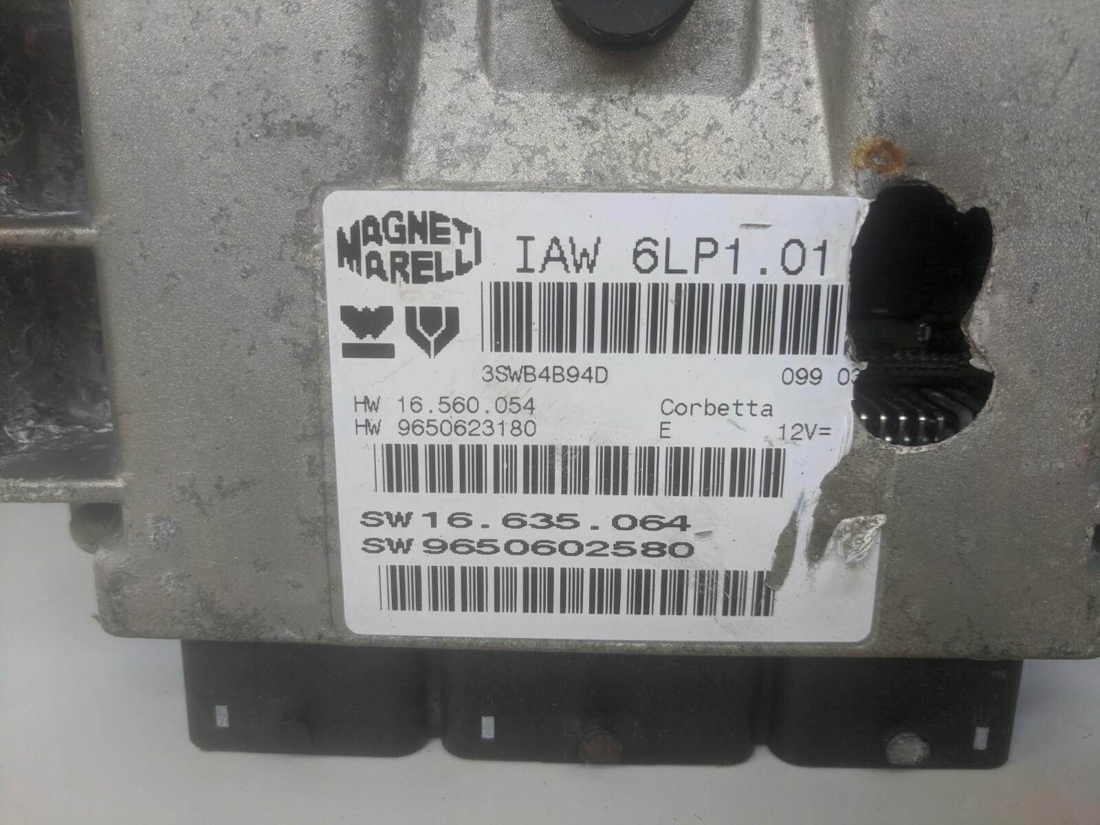 Opel Citroen Peugeot Electric Control Unit Iaw6lp101 Iaw 6lp1.01 Oem Original