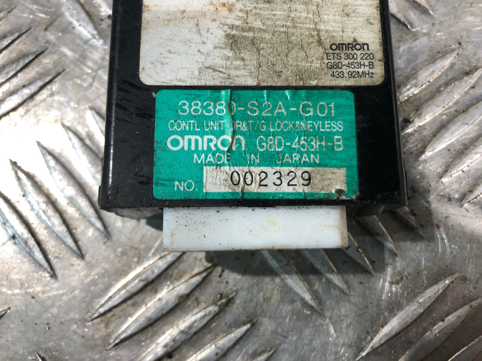 HONDA S2000 REMOTE KEYLESS ENTRY CONTROL UNIT 38380-S2A-G01 OMRON G8D-453H-B