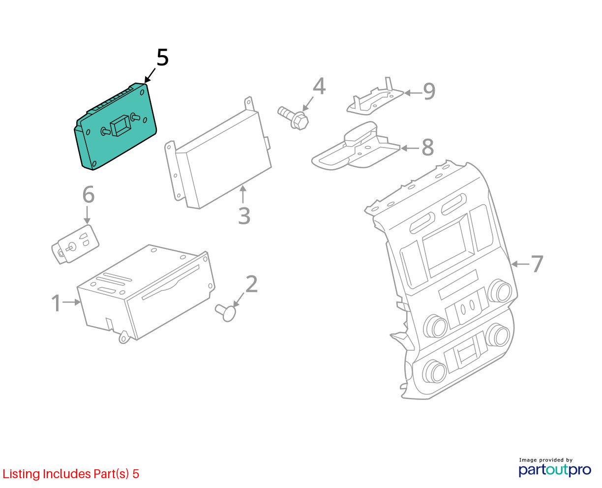 Chassis ECM Communication Sync Module Fits 17-18 FORD F250SD PICKUP 1904514