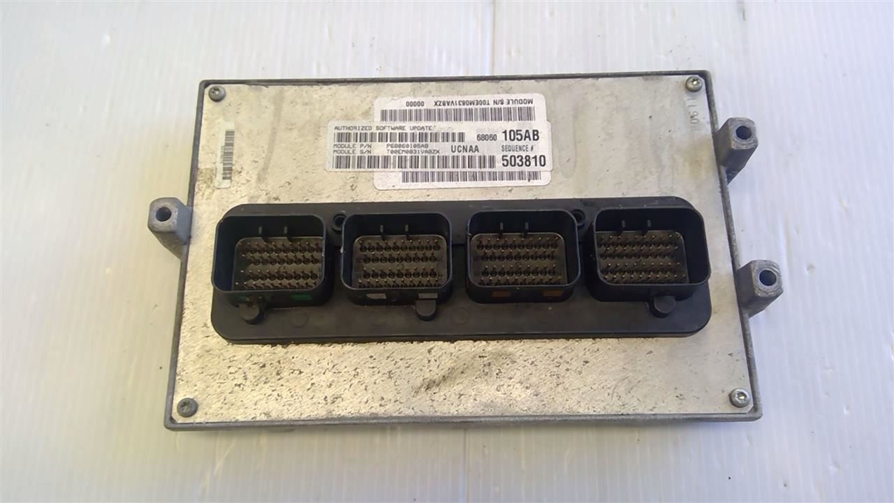 2010 Dodge Ram 4.7L Ecm Ecu Engine Computer # 68060105AB