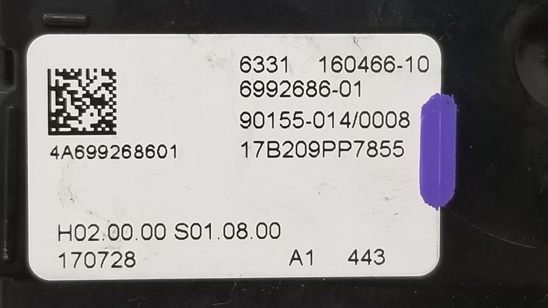 18 BMW M760I G12 INTERIOR LIGHTING CONTROL MODULE 6331160466