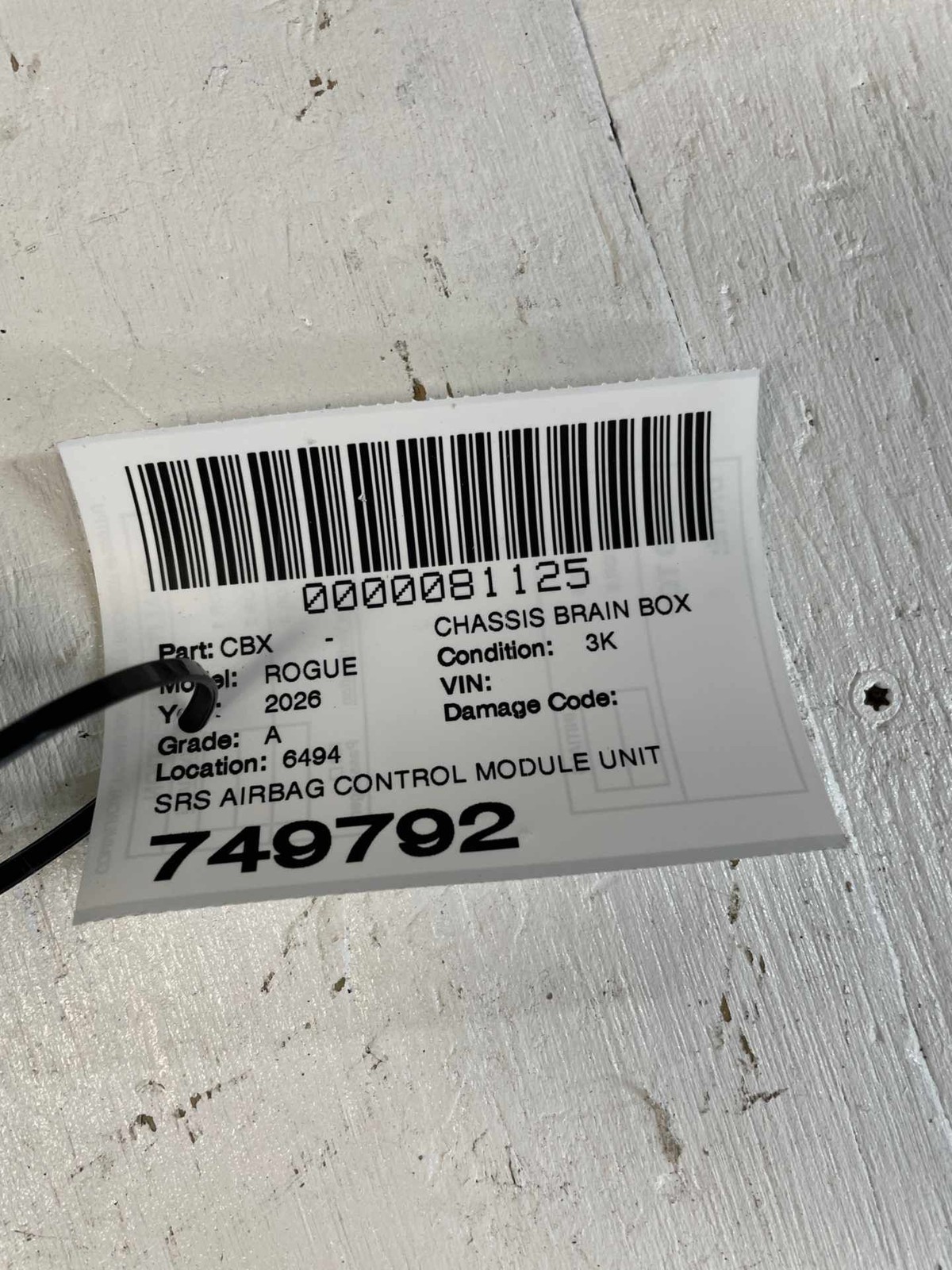 2026 NISSIAN ROGUE OEM AIR SRS BAG CONTROL MODULE UNIT 988209TH2A *NEEDS RESET*