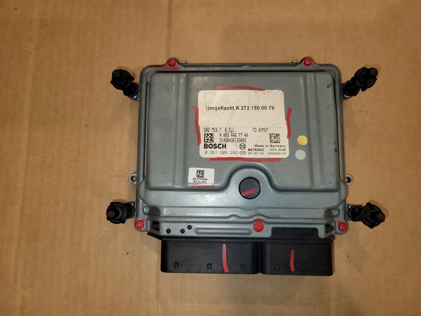2008-2012 MERCEDES W212 GLK350 E350 C300 ECU ECM ECU ENGINE CONTROL MODULE UNIT