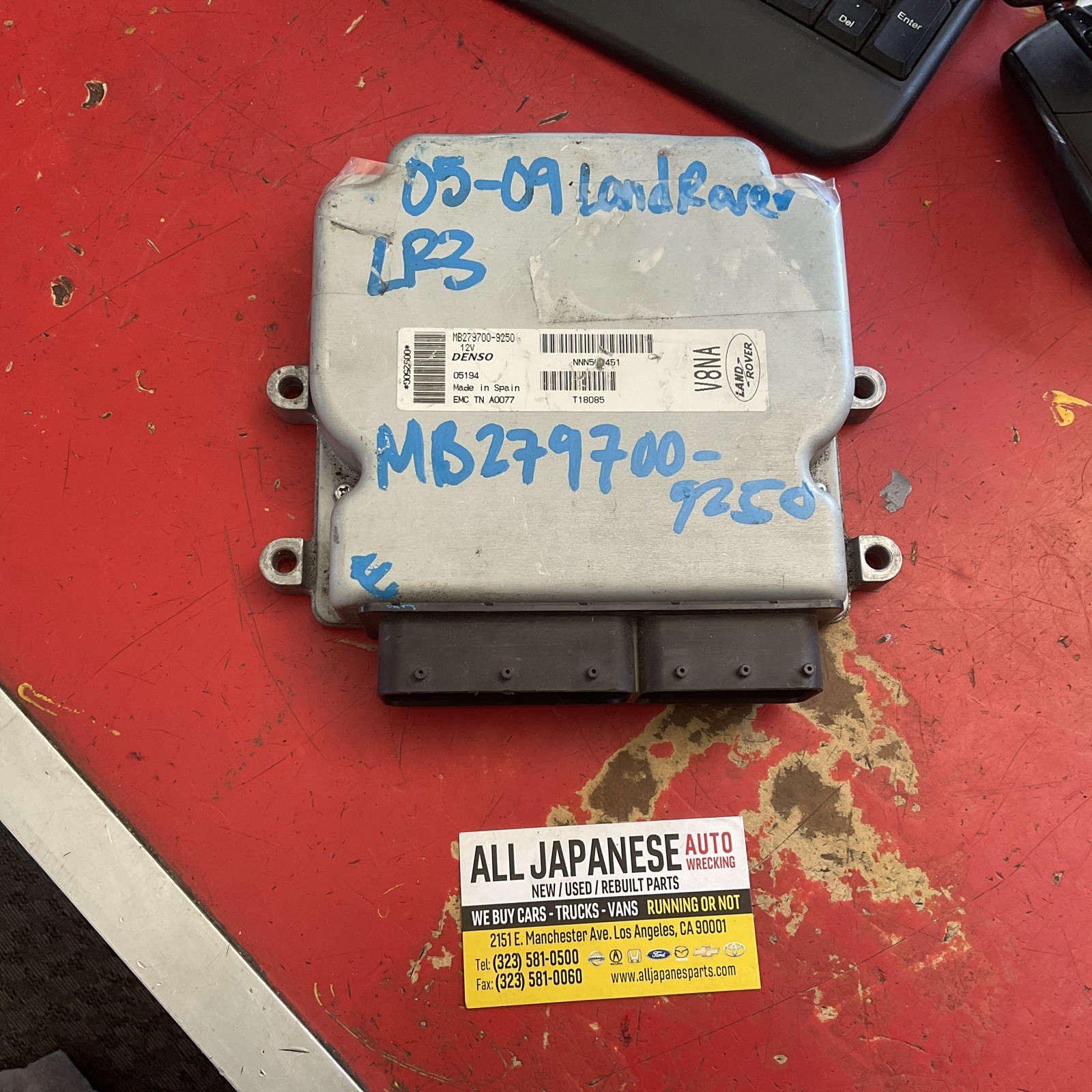 2005 – 2009 Land Rover Range Rover Sport Engine Computer Module MB279700-9250
