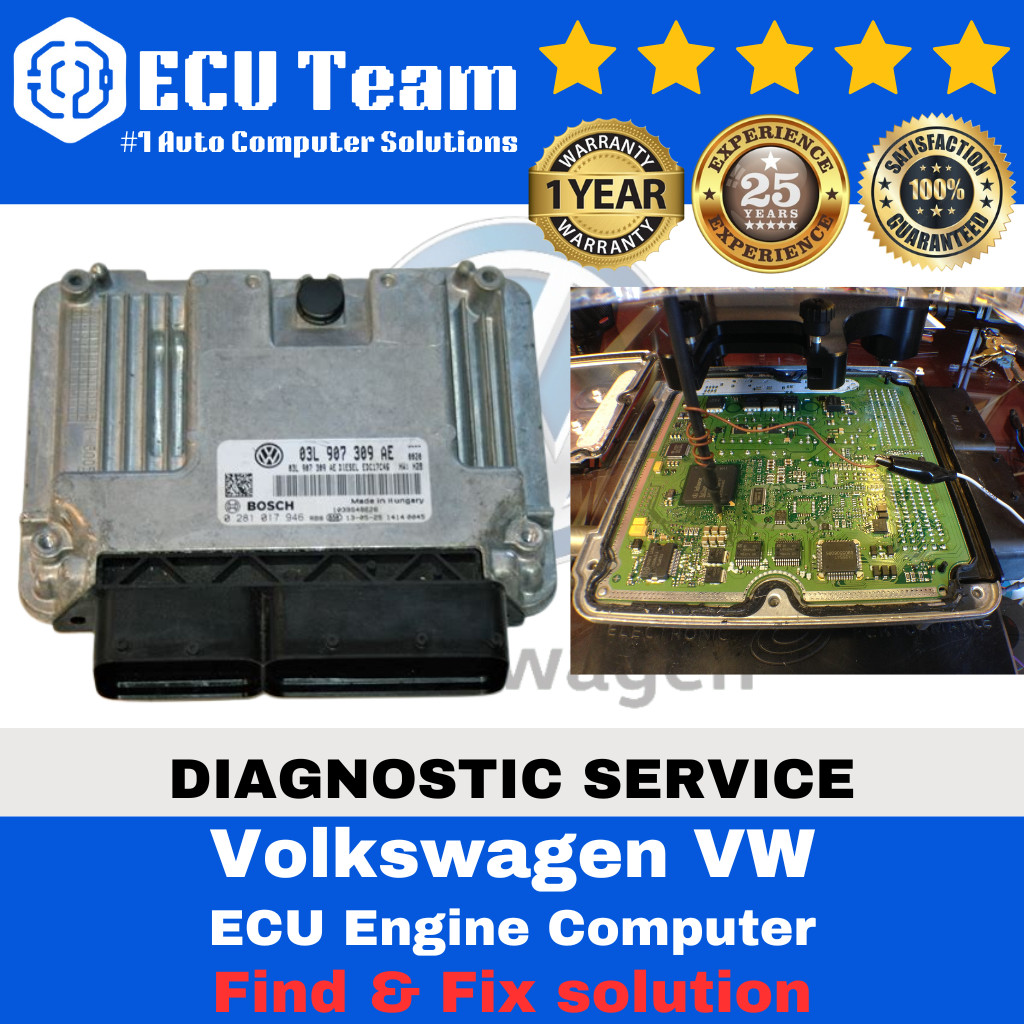 VW Volkswagen ECU ECM Engine Computer Diagnostic Service – Find & Fix a problem