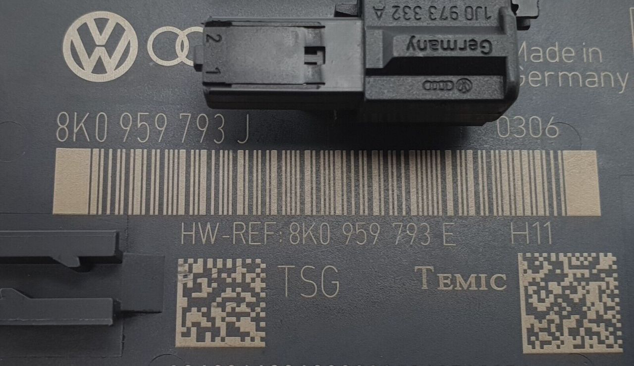 AUDI A4 07-15 B8 8K2 DOOR CONTROL MODULE (RIGHT FRONT) 8K0959793E