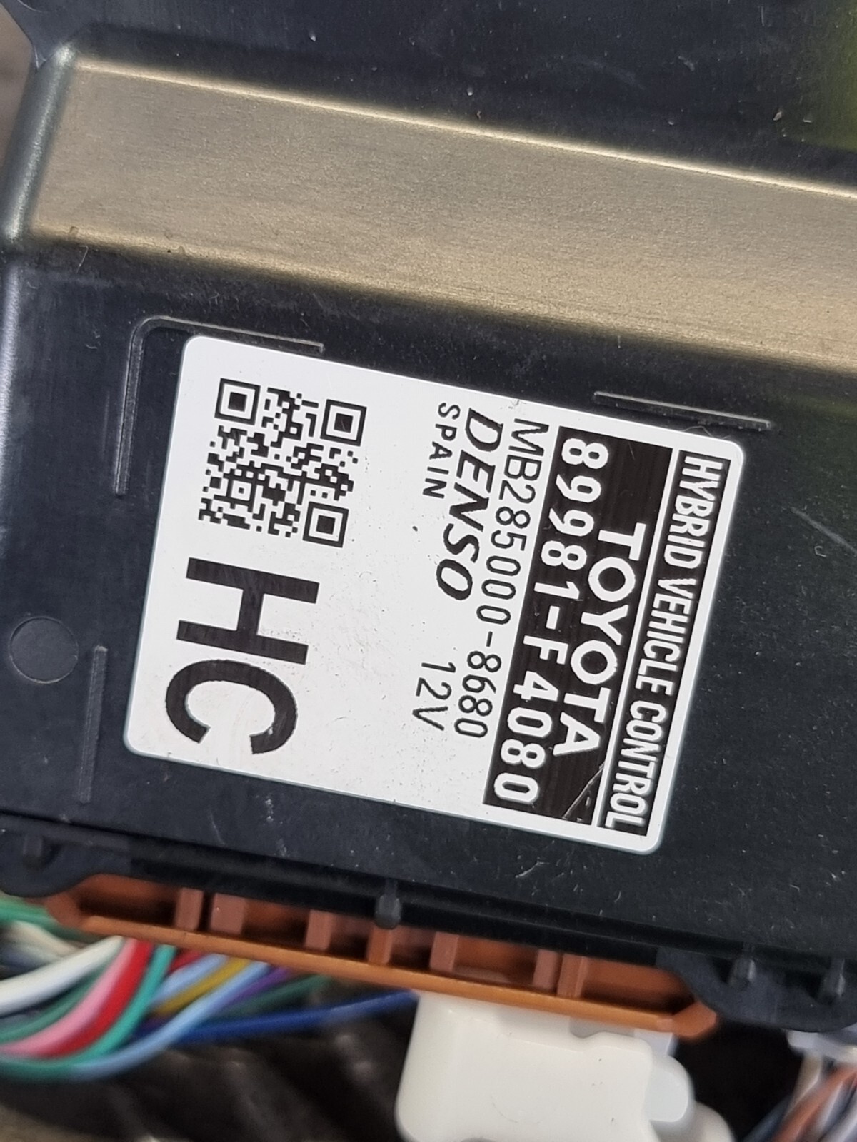 TOYOTA CHR HYBRID VEHICLE CONTROL MODULE 89981F4080 C-HR 2.0L HYBRID CVT 2022