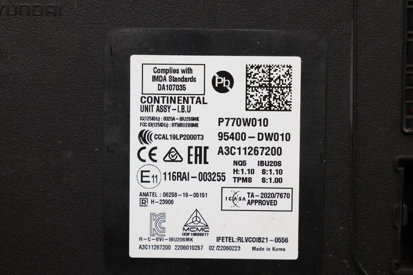 Used Body Control Module fits: 2023 Kia Sportage Body Control BCM LH dash US bui