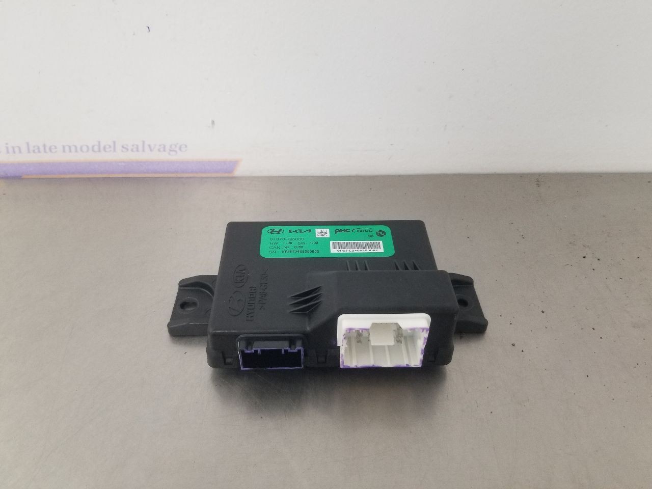 25 KIA SELTOS SX POWER LIFTGATE CONTROL MODULE 81870Q5000