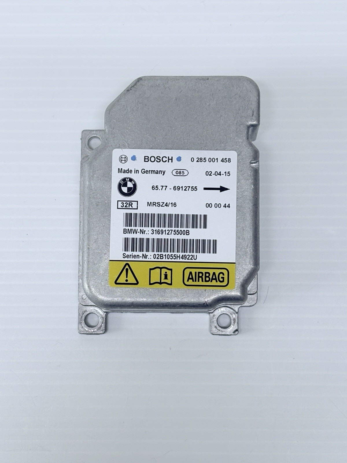 🚘 BMW E46 M3 SRS CONTROL MODULE OEM UNIT BOSCH 6912755 0285001458