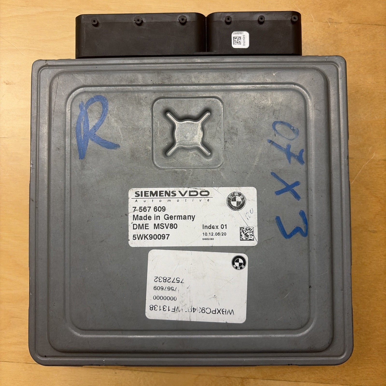 2007-2010 BMW X3 7567609 Engine Control Module Unit Ecm L69 012 5WK90097