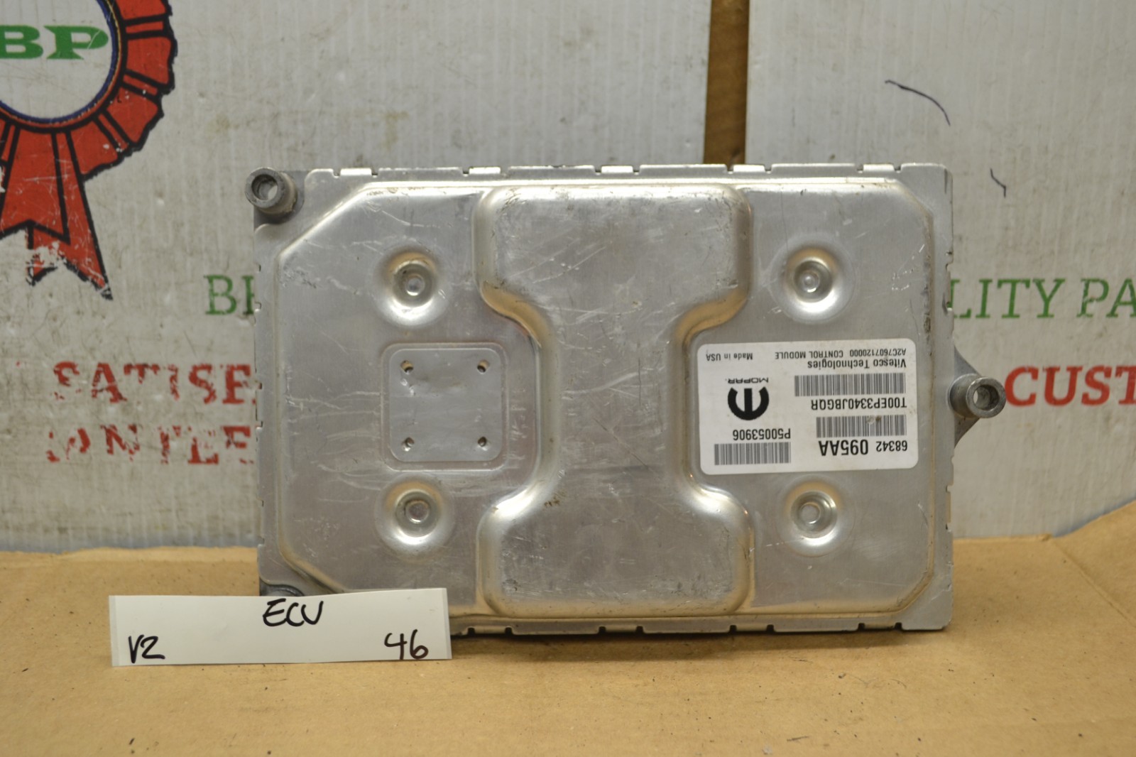 2017-18 Jeep Compass Engine Control Unit ECU P68342095AA Module 46-V2