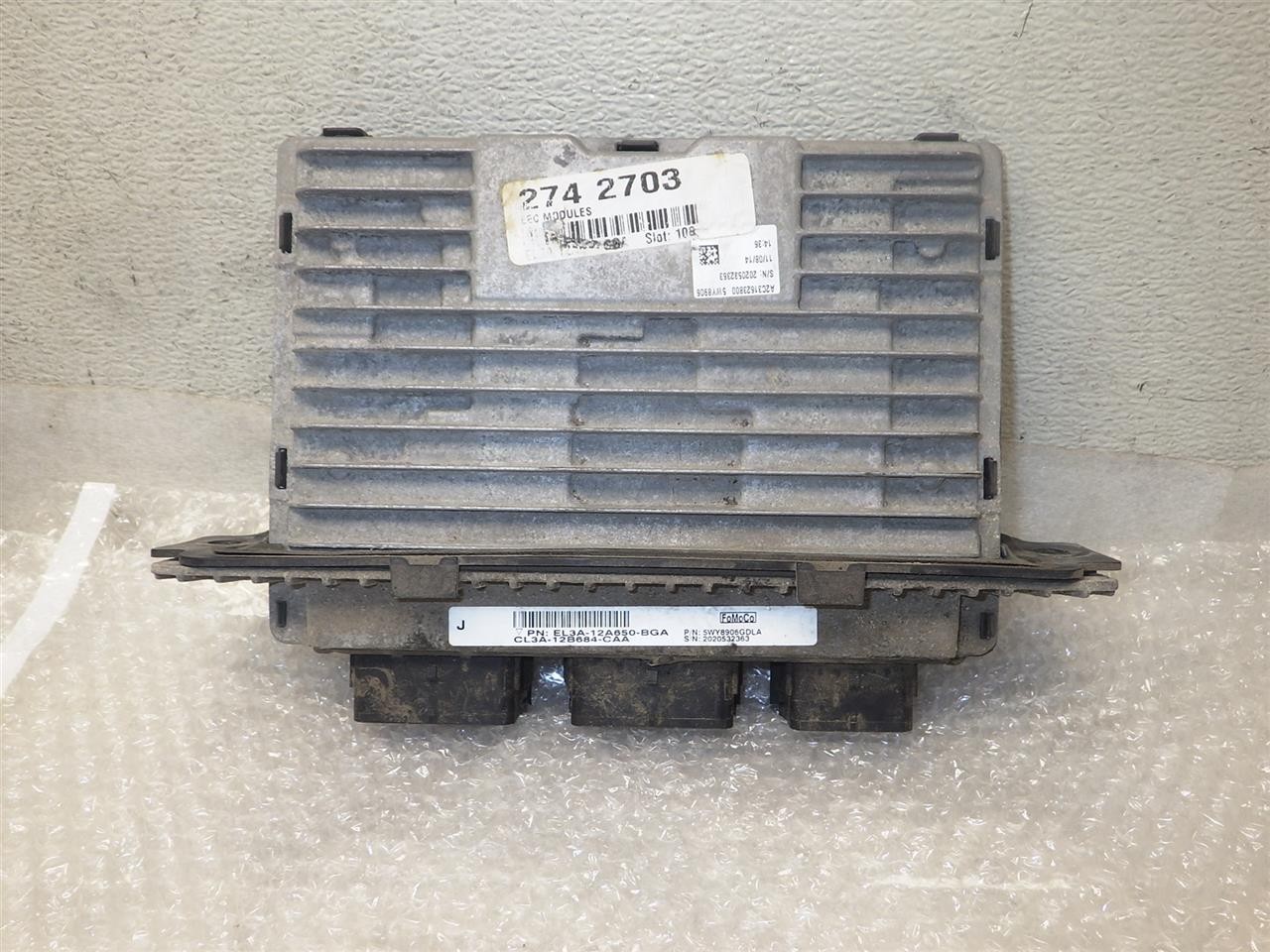 Ford F150 2014 Engine Brain Box DL3A12A650GE 1245