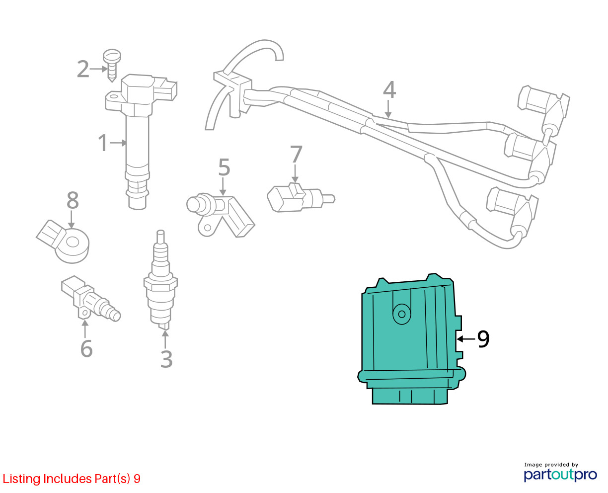 Jeep Wrangl Engine Control Computer Ecu Pcm Ecm Pcu Oem FT7ZK