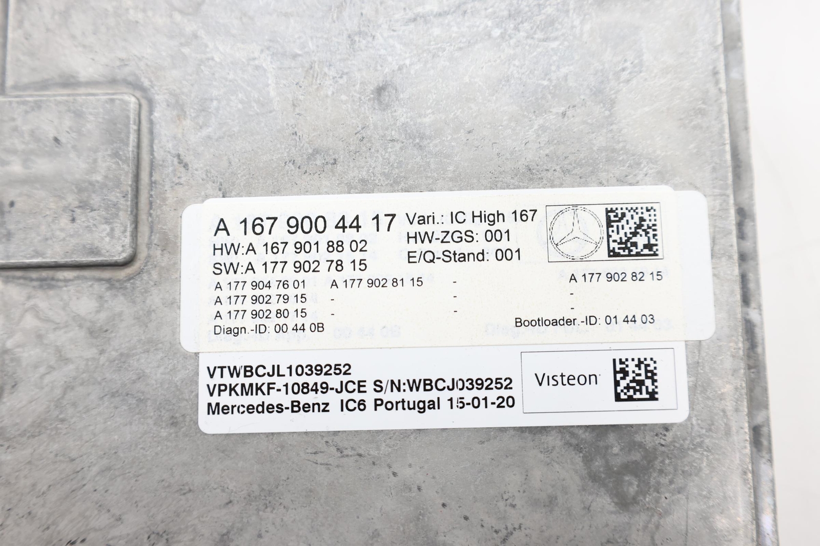 2020-2023 MERCEDES GLE350 V167 INSTRUMENT CLUSTER CONTROL MODULE OEM A1679004417