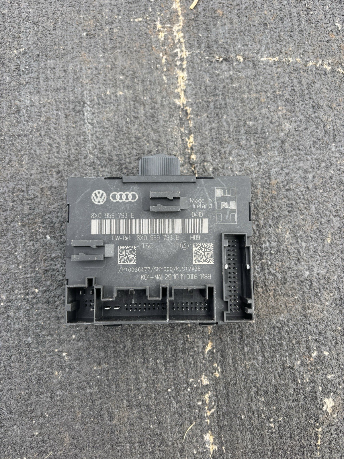 AUDI Q3 8U Front Left Door Control Unit 8X0959793E 2.00 Petrol 155kw 36798380