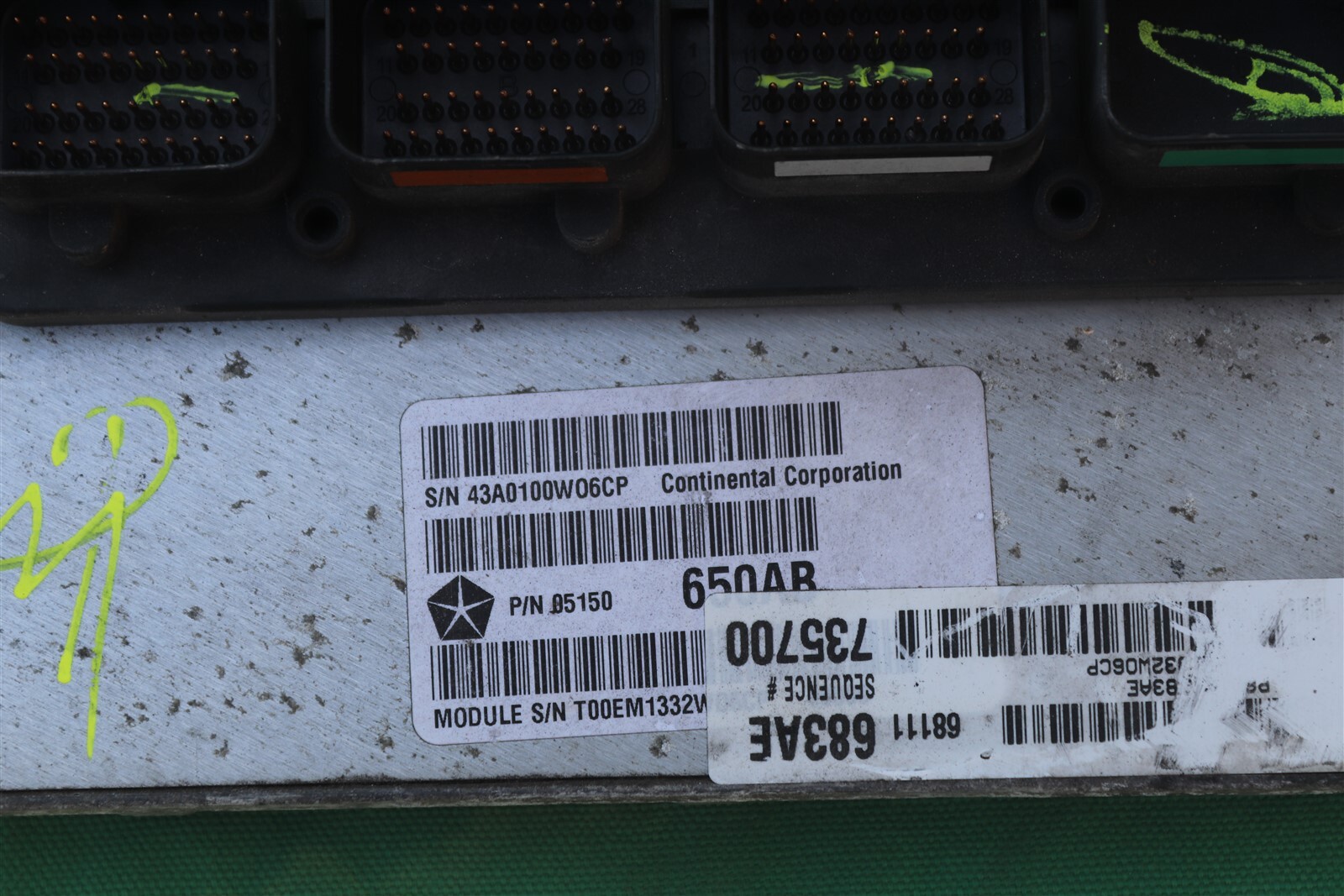 Dodge Chrysler Jeep Engine Control Unit Module ECU ECM P68111683AE